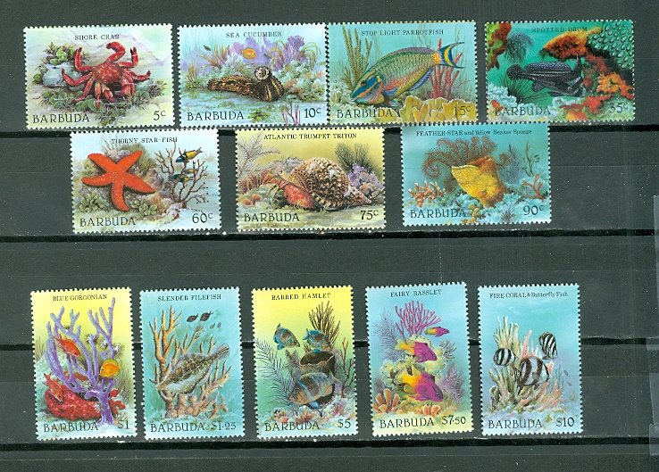 BARBUDA #877-889(MISS #880)...MNH...#13.00