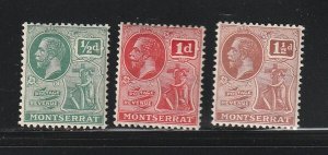 Montserrat 5, 57, 60 MH Symbol Of The Colony
