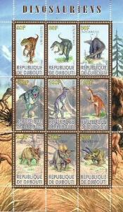 Dinosaurs - Mint Sheet of 9 MNH - SV0621