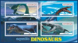 Stamps. Dinosaurs 2018 1+1 sheets perforated MNH **