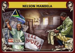 Nelson Mandela Nobel Prize South Africa Politics Niger MNH stamp set