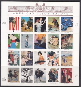 3502 American Illustrators MNH
