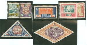 Tannu Tuva #16/17/22/23/25/27/28 Unused Single (Wildlife)