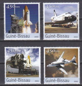 Guinea Bissau, 2003 issue. USA Space Shuttle issue.