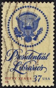 SC#3930 37¢ Presidential Libraries Single (2005) Used