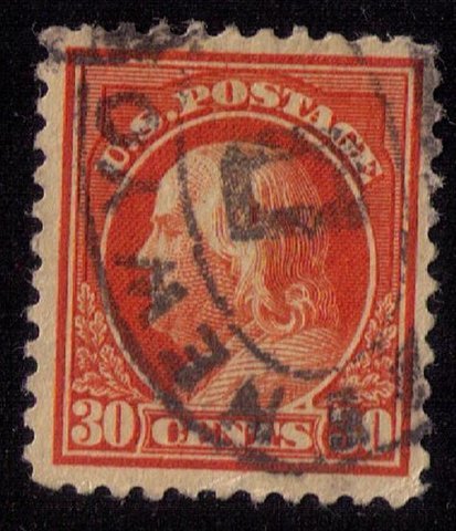 US Scott #516  30c ORANGE F-VF