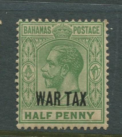 Bahamas -Scott MR6 - Queens Staircase War Tax -1918 - MH - Single 1/2p Stamp