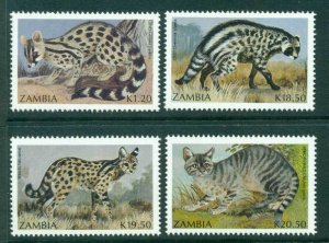 Zambia 1990 Small carnivores MUH Lot26949