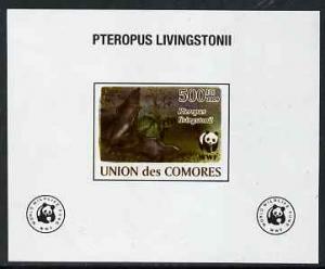 Comoro Islands 2009 WWF - Flying Fox (Fruit Bat) #03 indi...