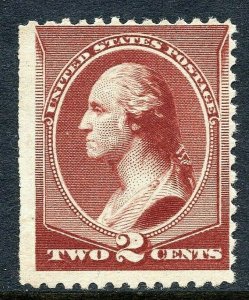 [S13]   US #210 MINT-NH 1883 2c Red Brown...Always Free Shipping!