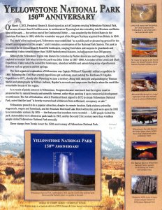 Postal Commemorative Society Stamp Panel MNH, Tuvalu, Yellowstone Park, Buffalo