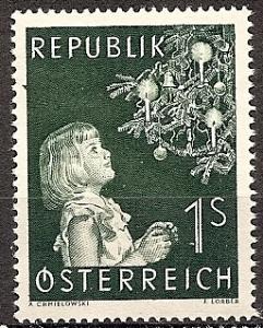 AUSTRIA  590 MNH 1953 CHRISTMAS