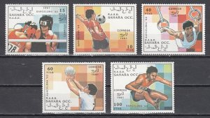 Sahara, 1991 issue. Barcelona Olympics issue.