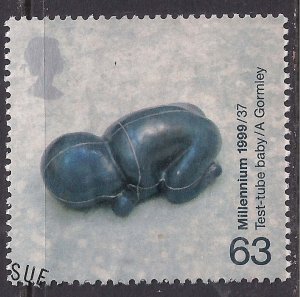 GB 1999 QE2 63p Millennium Patients tale SG 2083 Ex Fdc ( T589 )