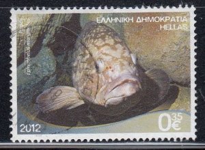 Greece 2012 Sc#2523 Dusky Grouper (Epinephelus marginatus) Used