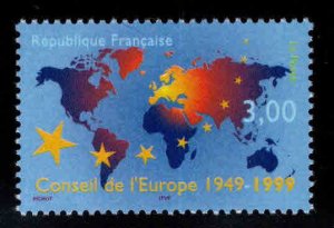 FRANCE Scott 2708 Council of Europe map stamp 1999 MNH**