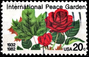 SC#2014 20¢ International Peace Garden Single (1982) Used