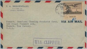 74508 - USA: Philippines  - POSTAL HISTORY -  COVER to USA - Via CLIPPER