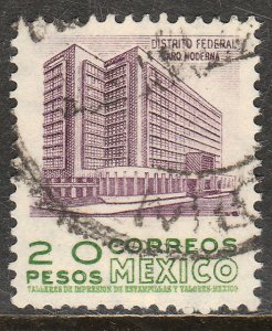 MEXICO 885a, $20Pesos 1950 Definitive 2nd Printing wmk 300 USED. F-VF. (1417)
