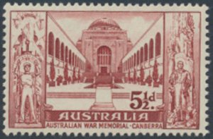 Australia   SC#  308  MVLH  War Memorial see details & scans