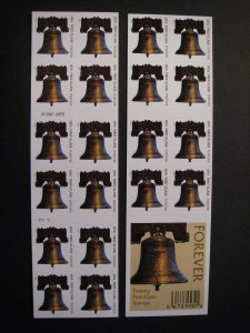 Scott 4126e, FOREVER Liberty Bell, Pane of 20, #P11111, 09 date, MNH Booklet