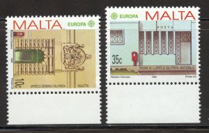 Malta Scott 749-50 MNHOG - 1990 EUROPA Issue - SCV $3.05