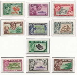 PITCAIRN ISL. Sc 1-8 NH ISSUE OF 1940-51 - FIRST SET