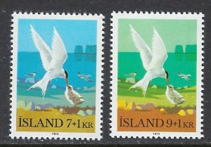 Iceland B23-24 MNH 1972 Birds (ap8343)