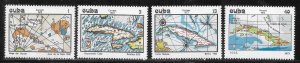 Cuba 1850-1853 Maps of Cuba set MNH