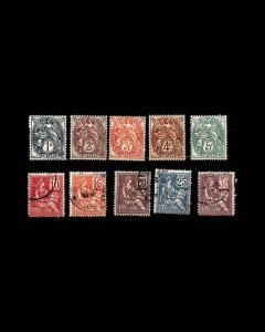 VINTAGE: FRANCE 1800'S,1900'S ASST OG,USD SCOTT #  $330 LOT #1819XX6