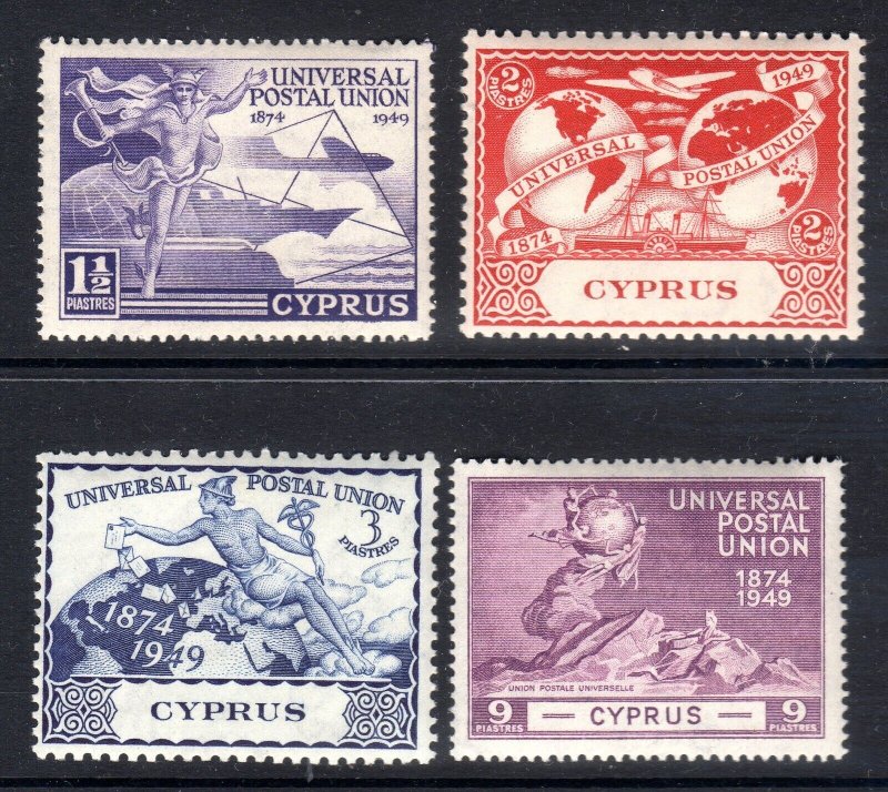 Cyprus  -- 1949   UPU  issue       Lightly Hinged      cv £4.50 