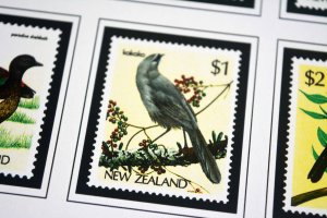 COLOR PRINTED NEW ZEALAND 1967-1989 STAMP ALBUM PAGES (93 illustrated pages)