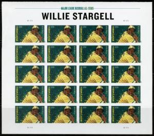 UNITED STATES MLB ALL STAR WILLIE STARGELL IMPERFORATE  SHEET SCOTT#4696  NH