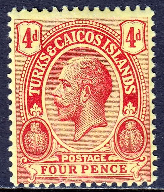 Turks and Caicos Islands - Scott #30 - MH - Mult. Crown CA Wmk - SCV $1.10