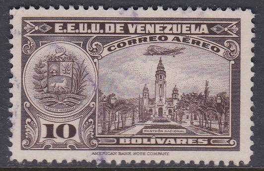 Venezuela #C112 F-VF Used 10b National Pantheon