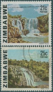 Zimbabwe 1980 SG586-587 Waterfalls (2) FU