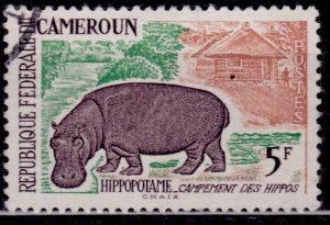 Cameroon, 1962, Postage, Animals, Hippopotamus, 5fr, used