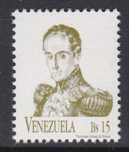 Venezuela #1548 single F-VF Mint NH ** Simon Bolivar