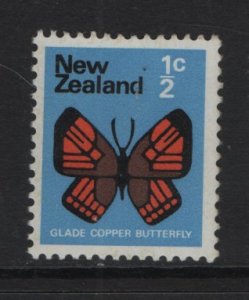 New Zealand  #438  MNH  1970  butterfly  1/2c