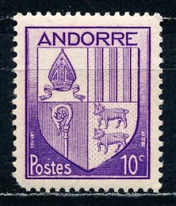 French Andorra #78 Single Unused