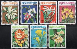 Cambodia 511-17 - Mint-NH - Flowers (1984) (cv $11.00)