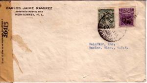 Mexico, Censored, Airmail