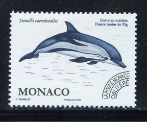 Monaco 2457 MNH, Dolphin Precancel Issue from 2007.