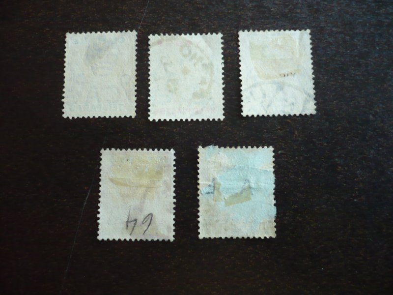 Stamps - Cyprus - Scott# 61a-65 - Used Part Set of 5 Stamps