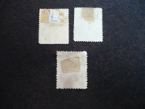 Stamps - Romania - Scott# 124,127,129 - Used Part Set of 3 Stamps