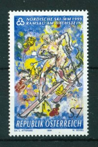 Austria 1999 World Nordic Skiing Championships stamp. MNH. Sg 2523