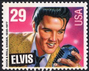 SC#2721 29¢ American Music Series: Elvis Presley Single (1993) MNH