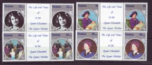 J19673 Jlstamps 1985 samoa set mnh pair #649-52 queen mother