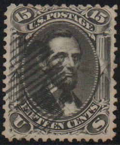 MALACK 77 F-VF, bold grid cancel, thin, vivid color! c3722