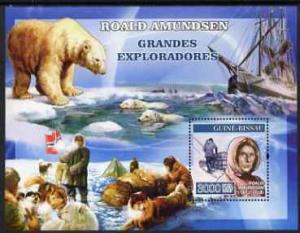 Guinea - Bissau 2007 Explorers #1 perf s/sheet containing...